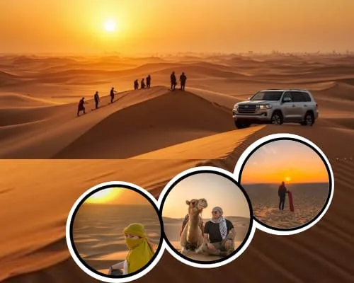 Morning desert safari camel ride